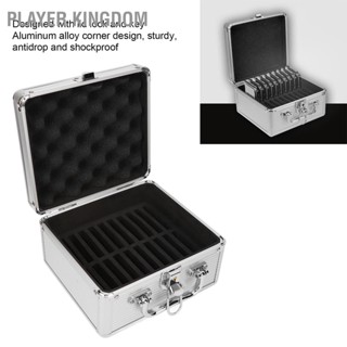 Player kingdom 20 Bays 2.5in Hard Drive Storage Box with Safety Lock 2 Keys ABS Handle เคสฮาร์ดไดร์ฟกันกระแทกสำหรับฮาร์ดไดร์ฟ