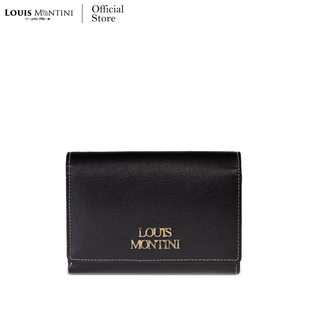 Louis Montini  กระเป๋าสตางค์ผู้หญิง หนังแท้ หนังวัวแท้ ใบเล็ก กระเป๋าตังค์ใบสั้น WL51