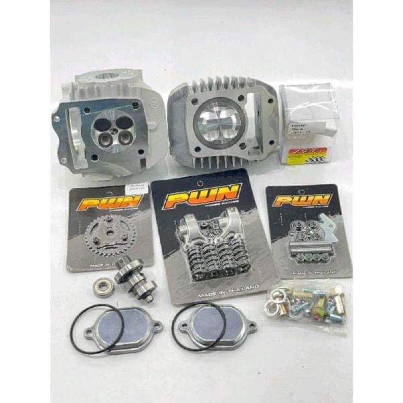 ชุด125iปลาวาฬLED/msxลูก59LHKสลัก13มิล4วาวปลอกสูบยาวรองรับปะเก็นได้ถึง15มิลใส่แคร้งเดิมได้เลยไม่ต้องข