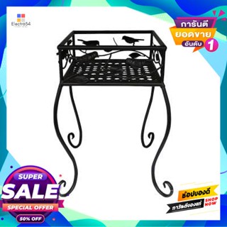 Plant ที่วางกระถางต้นไม้ (M) รุ่น LS19A4028-M ขนาด 25 x 25 x 36 ซม. สีดำ Plant Stand (M) FONTE LS19A4028-M Size 25 x 25