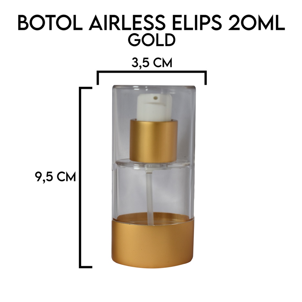 20 ML ELIPS GOLD AIRLESS BOTTLE / ขวดเซรั่ม 20 มล