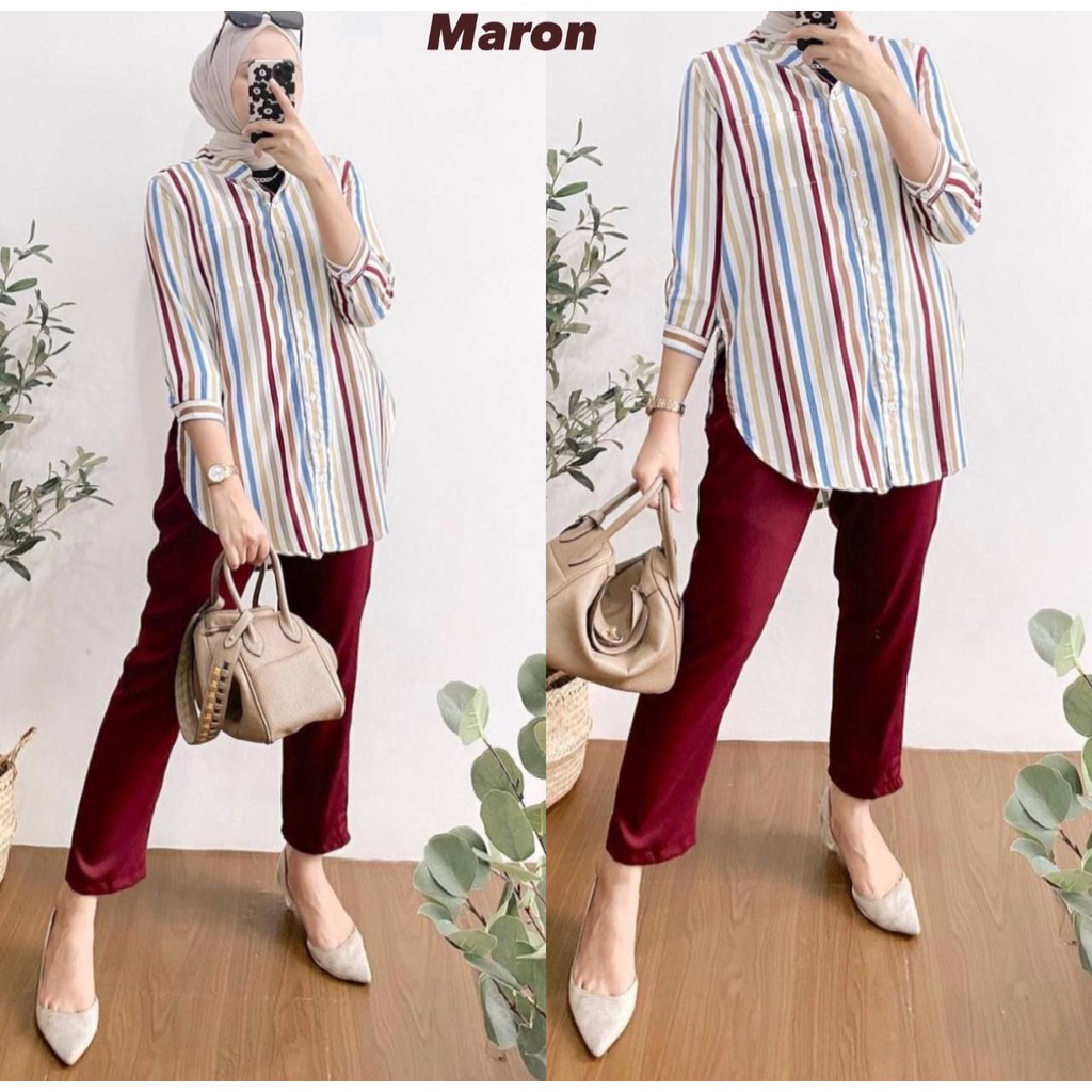 Premium SYAKILA RAINBOW SET / RECENT TOP AND PANTS SET / RAINBOW SET