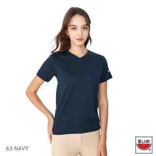 แตงโม (SUIKA) - เสื้อแตงโม ORIGINAL T-SHIRTS คอกลม คอวี สี 63.NAVY