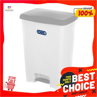 SQUARE ถังขยะเหยียบเหลี่ยม CHIC ขนาด 42L สีขาว/เทาSQUARE DUSTBIN PEDAL ACCO CHIC 42L WHITH/GRAY