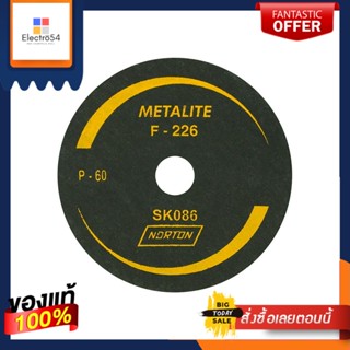 SANDING กระดาษทรายกลม NORTON 4 นิ้ว #60SANDING DISC NORTON 4IN #60