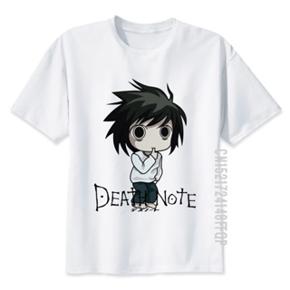 Death Note T Shirt Men Funny T-shirt Japanese Cute Manga Comics Male Tshirt White Anime Print Tees Kawaii_12