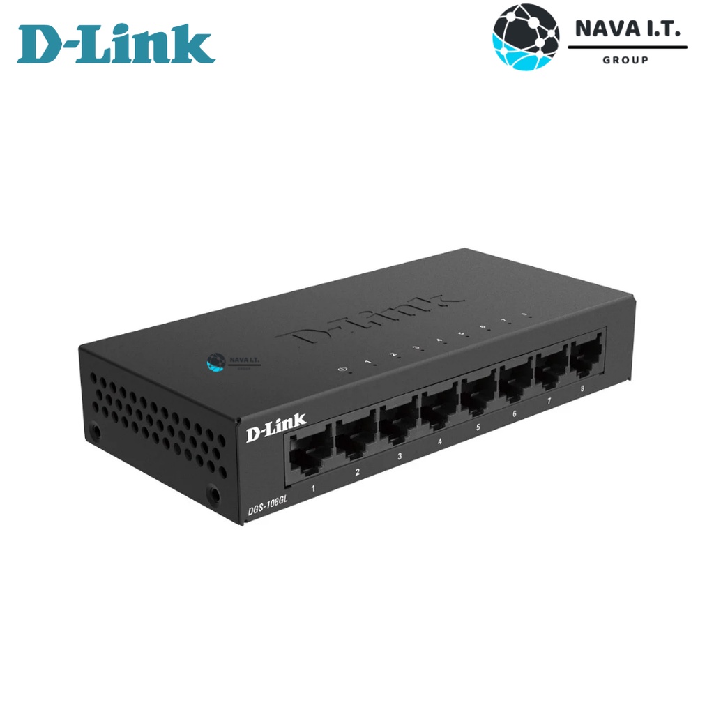 ⚡️กรุงเทพฯด่วน1ชั่วโมง⚡️ D-LINK DGS-108GL 8 PORT GIGABIT METAL UNMANAGED DESKTOP SWITCH ประกันตลอดการใช้งาน