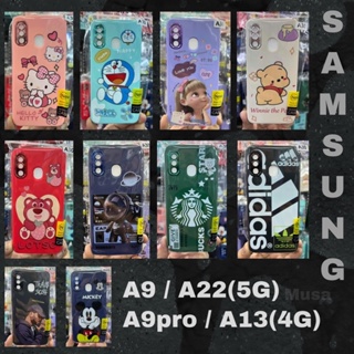 พร้อมส่งมาก จากไทย Samsung A9 A22(5G) A9pro A13(4G) เคสกำมะหยี่ขอบโครเมี่ยม ลายการ์ตูน