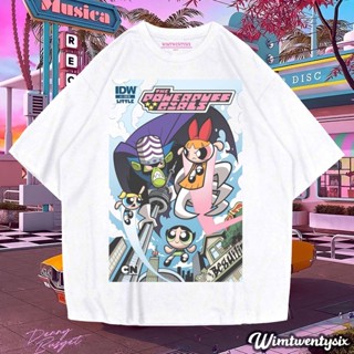 [S-5XL]เสื้อยืด ขนาดใหญ่ พิมพ์ลาย Wimtwentysix The powerpuff girls begining สําหรับผู้หญิง | เสื้อยืด โอเวอร์ไซซ์ |_05