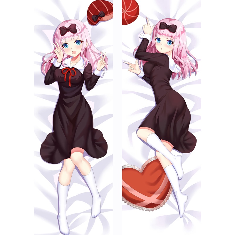 Kaguya Shinomiya Chika Fujiwara Dakimakura ปลอกหมอนอะนิเมะเตียงนุ่มโซฟาตกแต่งบ้าน 50x150 ซม.