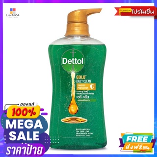 Dettol(เดทตอล)​ เดทตอล โกลด์ เจลอาบน้ำ แอนตี้แบคทีเรีย สูตรเดลี่คลีน 500 มล. Dettol Gold Antibacterial Shower Gel Daily