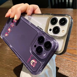 เคสโทรศัพท์มือถือ ซิลิโคนนุ่ม TPU ใส กันกระแทก ลายหมีสีชมพูน่ารัก สําหรับ IPhone 14 11 13 12 Pro XS Max X XR 7 8 6S Plus