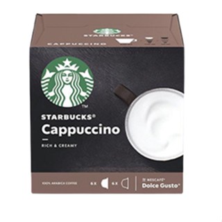 Starbucks NESCAFEE Dolce Gusto Cappuccino pods นำเข้าจากอเมริกา กาแฟ กาแฟแคปซูล 12 capsules