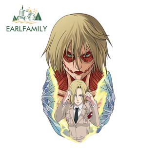 Earlfamily สติกเกอร์ไวนิล ลายการ์ตูนอนิเมะ Annie Leonhart 13 ซม. x 7.4 ซม. สําหรับติดตกแต่งรถยนต์ รถจักรยานยนต์ แล็ปท็อป