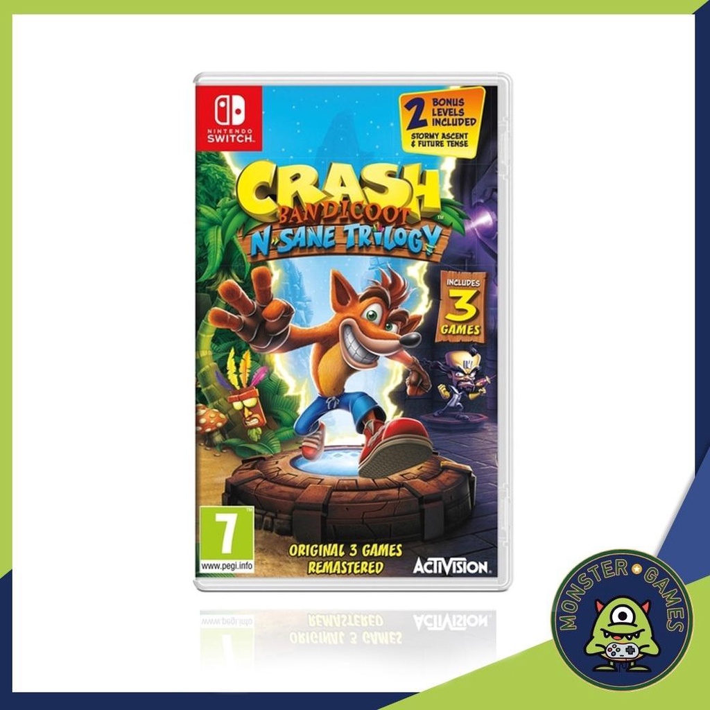 Crash Bandicoot N-Sane Trilogy Nintendo Switch Game แผ่นแท้มือ1!!!!! (Crash Bandicoot Trilogy Switch
