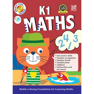หนังสือแบบฝึกหัดอนุบาล Bright Kids > MATHS K1-K2 แบบฝึกหัดเด็ก หนังสือเรียนอนุบาล Pelangithai