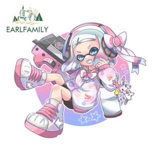 Earlfamily สติกเกอร์ไวนิล ลายการ์ตูน Splatoon ขนาด 13 ซม. x 11.4 ซม. สําหรับตกแต่งเครื่องปรับอากาศ แล็ปท็อป หน้าต่าง