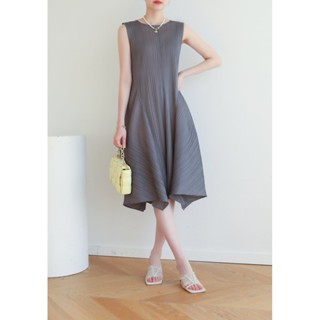 Restock!! 2MUAY รุ่น GJO6619 SLEEVELESS VOLUME PLEAT DRESS เดรสผู้หญิง เดรสพลีทคุณภาพ 10สี FREE SIZE