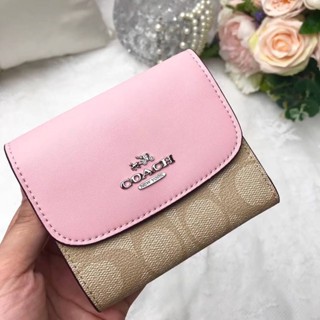 COACH  SMALL WALLET IN SIGNATURE CANVAS