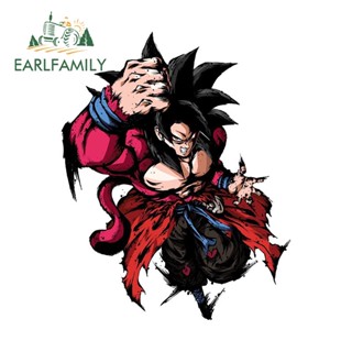 Earlfamily สติกเกอร์ ลายการ์ตูนอนิเมะ Dragon Ball Graffiti DIY สําหรับติดตกแต่งหน้าต่าง 13 ซม. x 10.3 ซม.