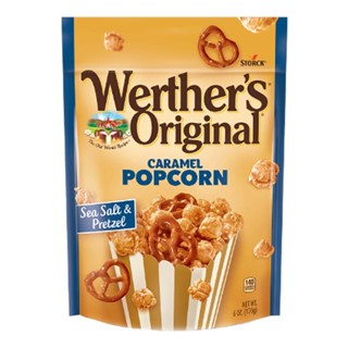 popcorn Werthers caramel ป๊อบคอร์นเคลือบคาราเมล น้ำหนัก 140 กรัม