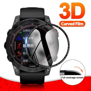 ฟิล์มกันรอยหน้าจอสมาร์ทวอทช์ 3D สําหรับ Garmin Fenix 7 7S 7X 6 Pro Sapphire Sapphire Forerunner 955 945 255 255S 245 45S 245 158 (ไม่ใช่กระจก)