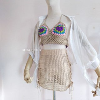 💚 Preorder 💚 set mini heart bra + skirt