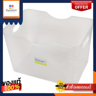 กล่องเอนกประสงค์พร้อมหูจับ KASSA HOME รุ่น JCP-K80 ขนาด 39 x 25.7 x 25 ซม. สีใสMultipurpose Box with Handle  Model JCP-K