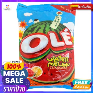Ole(โอเล่) โอเล่ ลูกอม กลิ่นแตงโมเลมอนเนต 100 เม็ด Olé Candy Watermelon Lemonade Flavor 100 Tabletsลูกอม
