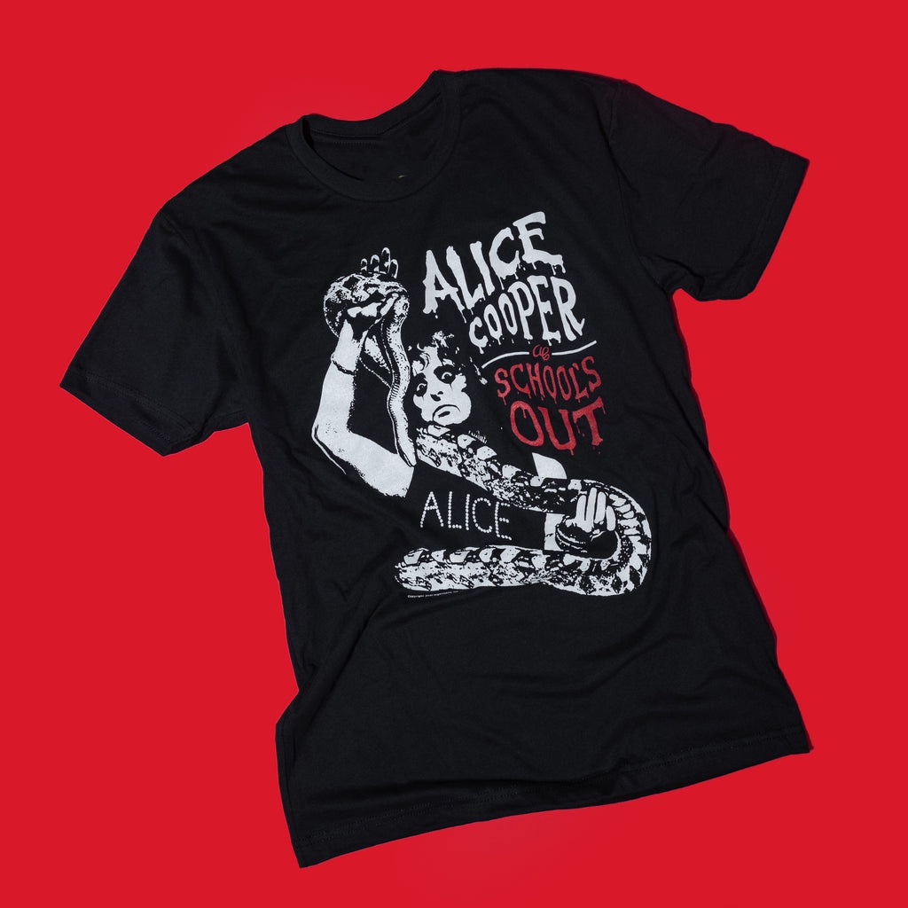 Alice Cooper Schools Out เสื้อยืด Tee ผู้ชายผู้หญิงทุกขนาด S ถึง 4XL HA697