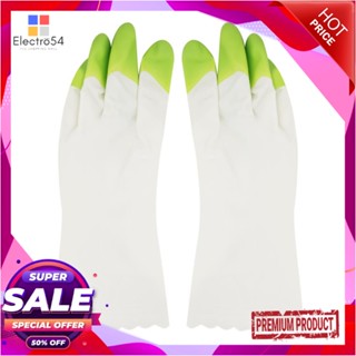 PVC ถุงมือ PVC SHALDAN SIZE L สีขาว/เขียวPVC GLOVES SHALDAN SIZE L WHITE/GREEN