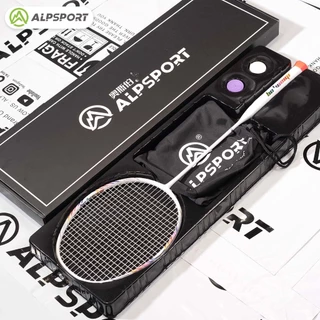 ALP BBQ2.0 8U G5 65g【โลหะผสมไททาเนียม】ไม้แบดมินตันคาร์บอนไฟเบอร์น้ำหนักเบาพิเศษ 100%