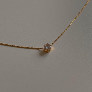 ♠✽☃HER OBJECTIVE_HER PETITE DIAMOND ON CHAIN NECKLACE