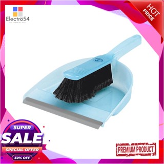 BRUSH ชุดแปรงปัดกวาดพร้อมที่โกยผงด้ามสั้น ตราสมอ 15 นิ้ว สีฟ้าBRUSH SET ANCHOR 15IN BLUE
