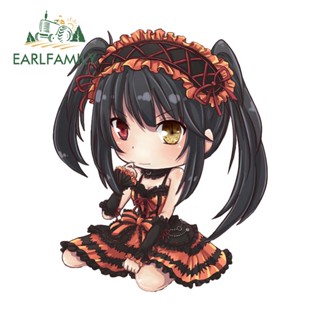 Earlfamily สติกเกอร์ ลายการ์ตูนกราฟฟิตี้ Kurumi Tokisaki กันน้ํา สําหรับติดตกแต่งกระจกหน้ารถจักรยานยนต์ แล็ปท็อป JDM ขนาด 13 ซม. x 10.6 ซม.