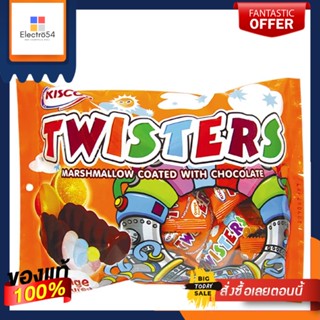 OrangeTwisters รสส้มทวิสเตอร์มาร์ชแมลโล่6 กรัมแพ็ค24 ชิ้นบิสกิตคุกกี้ Twisters และแครกเกอร์KiscoOrangeFlavoured6