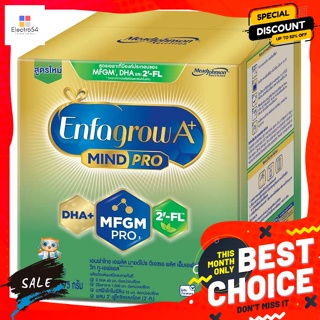 Enfagrow(เอนฟาโกร เอพลัส มายด์โปร DHA+ MFGM โปร 4 วิท 2-FL นมผงสำหรับเด็ก ชนิดจืด