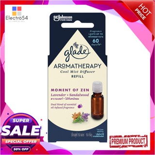 AROMA รีฟิลเครื่องพ่นสเปรย์ GLADE AROMATHERAPY COOL MIST DIFFUSER 16.8ml กลิ่นลาเวนเดอร์และไม้จันทน์หอมAROMA OIL DIFFUSE