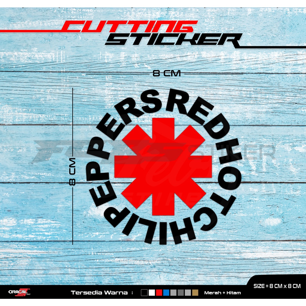 สติ๊กเกอร์ตัด RED HOT CHILI PEPPERS โลโก้ | RED HOT CHILI PEPPERS สติ๊กเกอร์ตัด