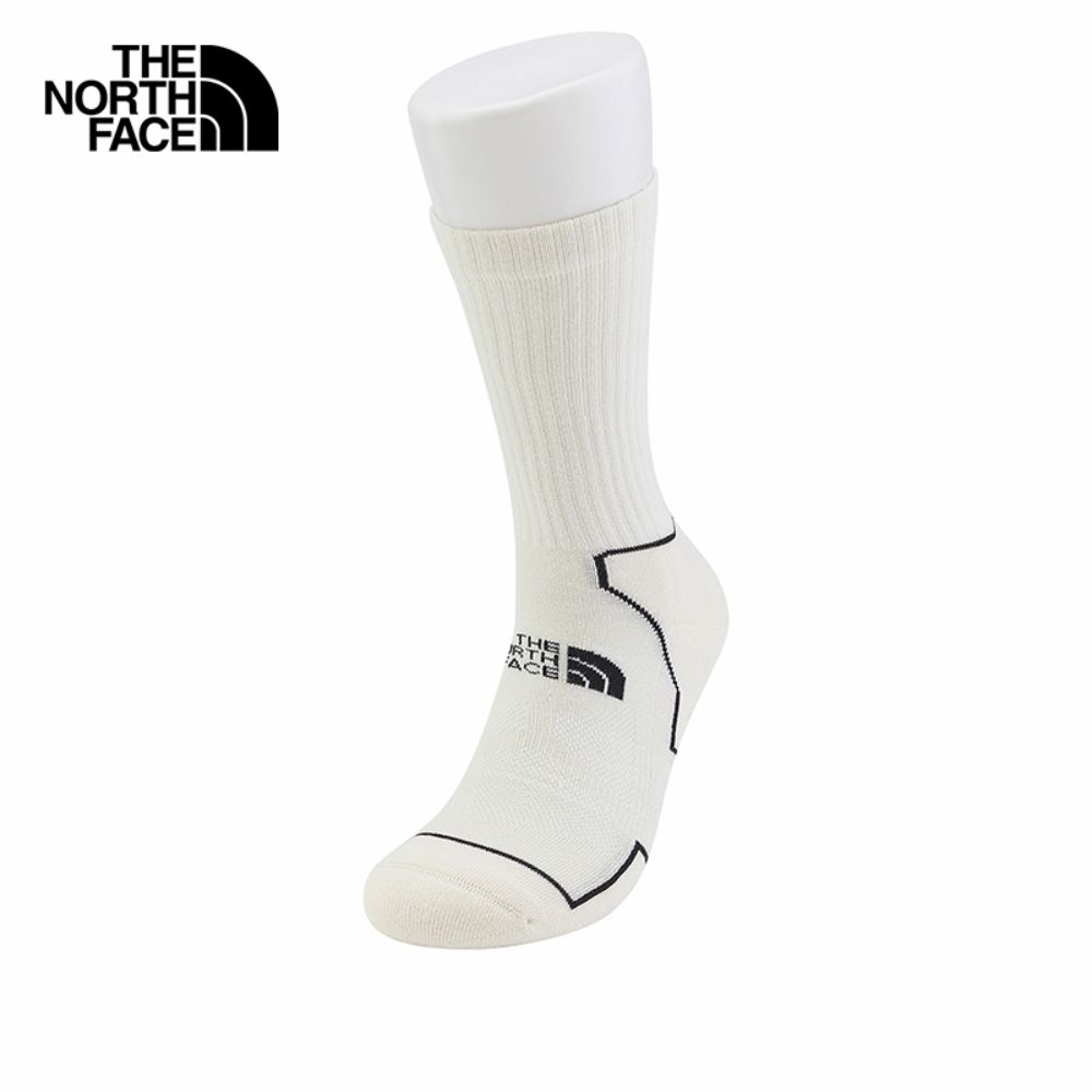 THE NORTH FACE HIKING SOCK CREW LIGHTWEIGHT - AP - TNF BLACK/GARDENIA WHITE ถุงเท้า UNISEX