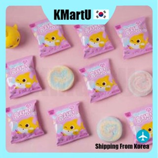 [Pinkfong] ขนมขบเคี้ยว ผ้าฝ้าย 100% ออร์แกนิก ลายฉลาม สไตล์เกาหลี สําหรับเด็ก 7 กรัม