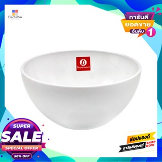 Melamine ชามเมลามีนทรงกลม Superware รุ่น Premiun Edge B 2092 ขนาด 5 นิ้ว สีครีม - ขาวround Melamine Bowl Superware Model