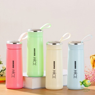 YOYO กระบอกน้ำ  ลาย NICE ขนาด 400 ml กระบอกน้ำมีหูหิ้ว  กระบอกน้ำสีน่ารัก glass cup