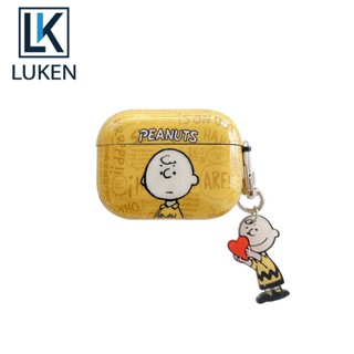 Luken เคสหูฟังบลูทูธไร้สาย ซิลิโคนนิ่ม ลาย Charlie Snoopy สําหรับ airpod3 2 2nd Generation Pro 3rd Pro2