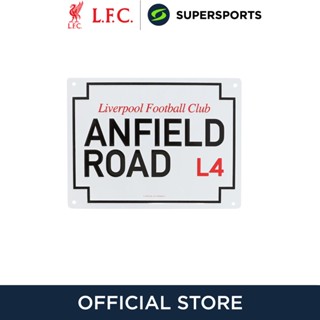 LIVERPOOL FOOTBALL CLUB Small Metal Anfield Road ป้ายตกแต่ง