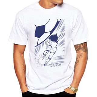 Hot Sales Funny Tsubasa Printed Men T-Shirt Hipster Football Boy Tshirts Short Sleeve Tee_07