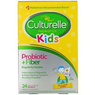 Culturelle Kids Daily Probiotic + Fiber Packets for Restoring Regularity