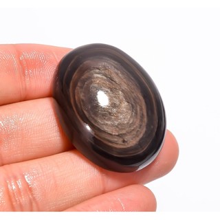 1 pc Natural Copper Sheen Obsidian 2-3 cm Polish Cabochon Stone / Top High Quality Stone / Jewelry Stone Healing Chakra.