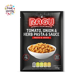 Ragu (Authentic Italian-American) Pasta &amp; Sauce : Tomato, Onion &amp; Herb Pasta &amp; Sauce รากู พาสต้าและซอสสำเร็จรูป รสชาติมะ