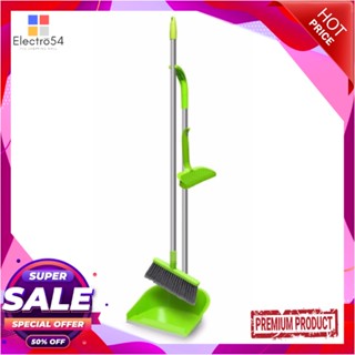 BROOM ชุดไม้กวาดพร้อมโกยผง SCOTCH-BRITE 10 นิ้ว สีเขียวBROOM SET SCOTCH-BRITE 10IN GREEN